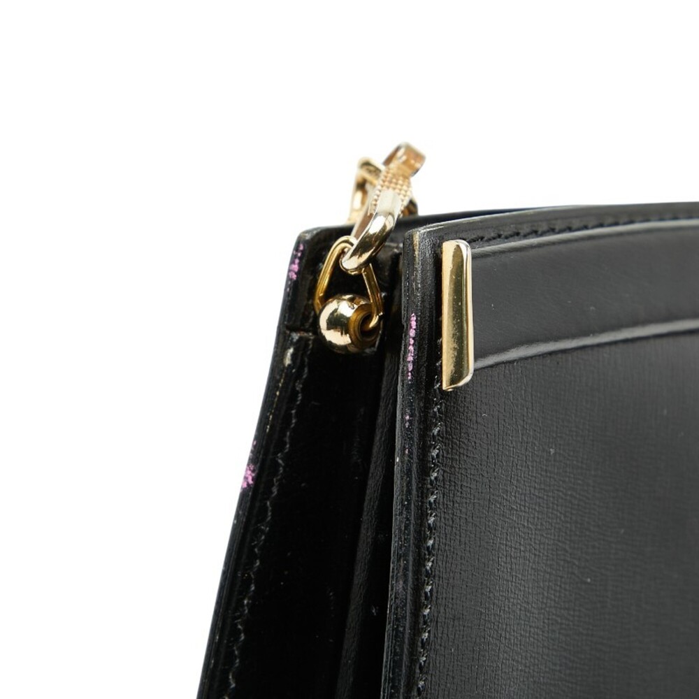 CHRISTIAN DIOR Black Leather Shoulder Bag - Picture 6 of 8